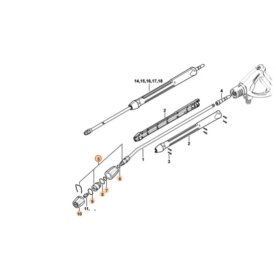 Stihl  Głowica natryskowa 4925 500 3811